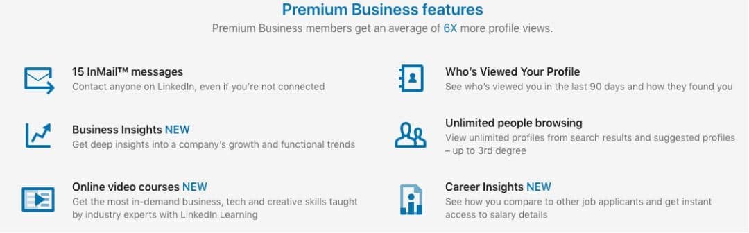 Linkedin premium business