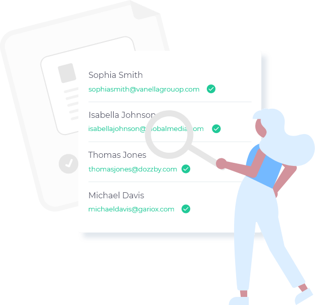 Seamlessly verify the discovered email addresses in seconds image