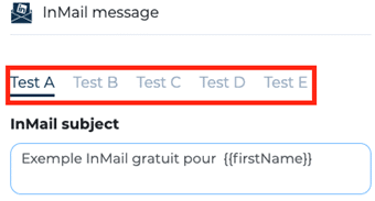 Message test InMail