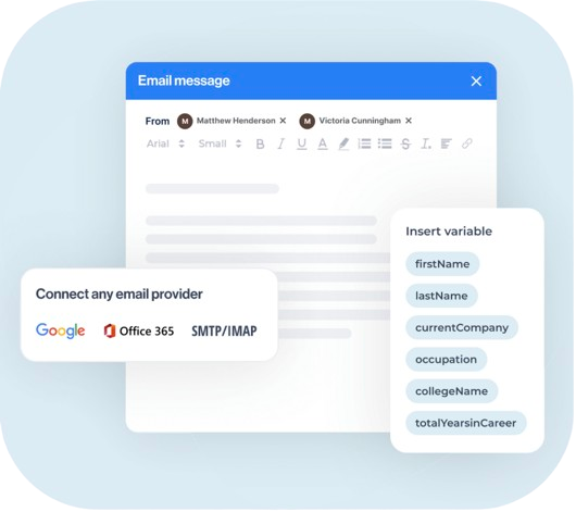 LeadIn : connexion de comptes email Gmail Outlook SMTP